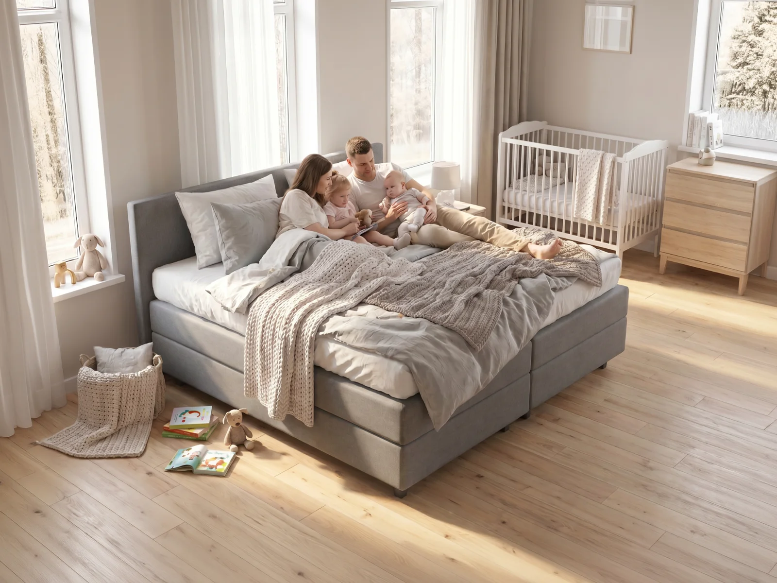 Familien Boxspringbett Barcelona