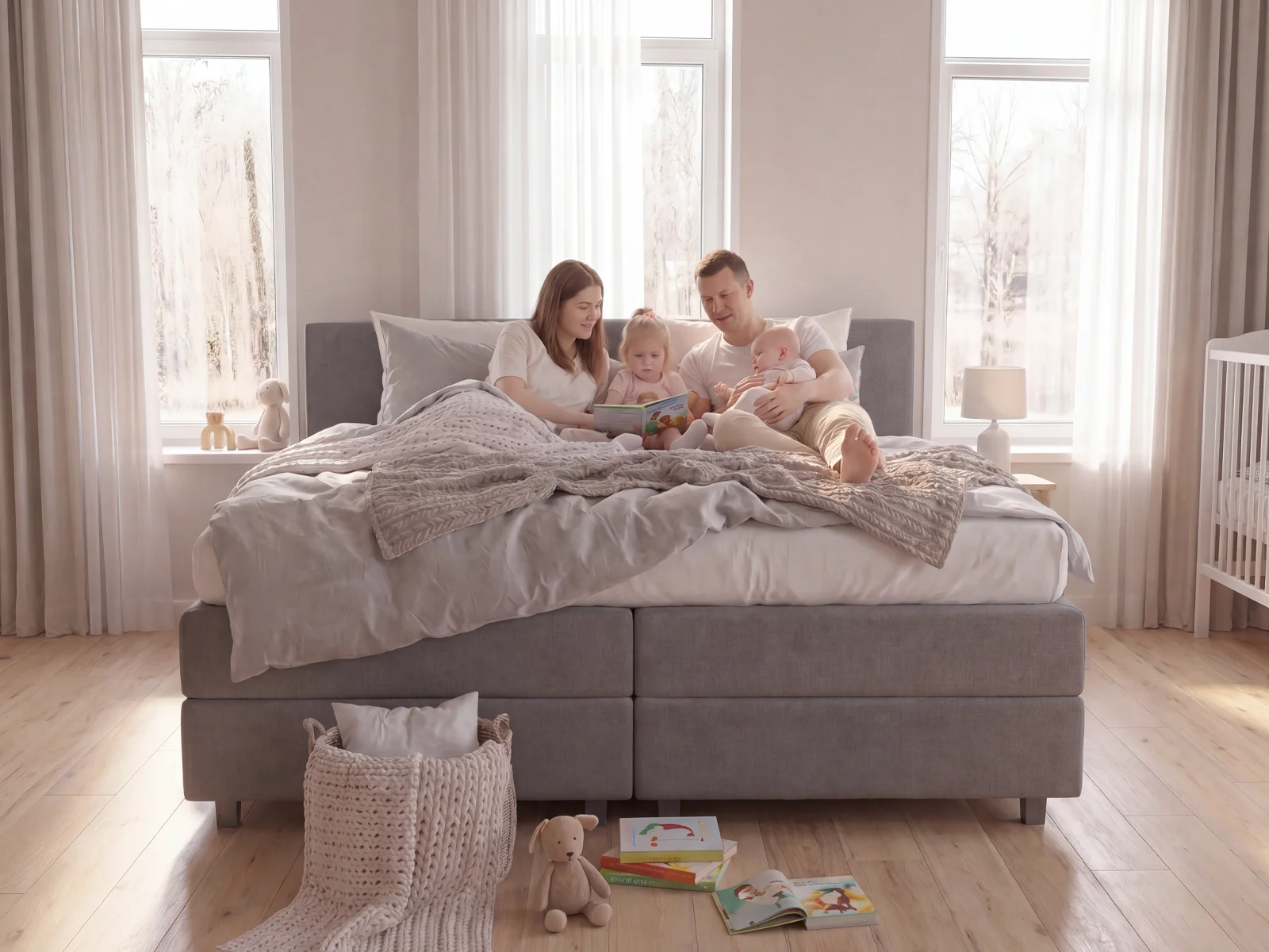 Familien Boxspringbett Barcelona – Bild 2