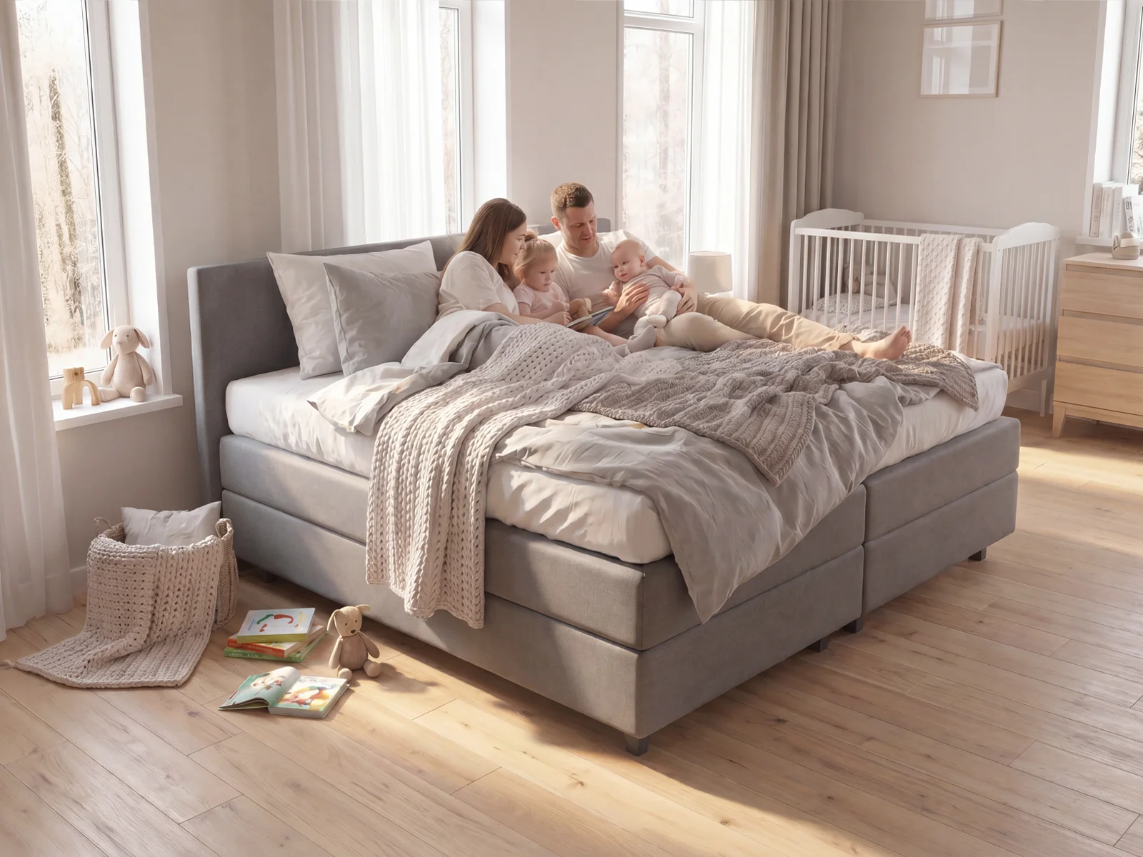 Familien Boxspringbett Barcelona – Bild 4