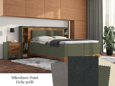 Boxspringbett aus Holz