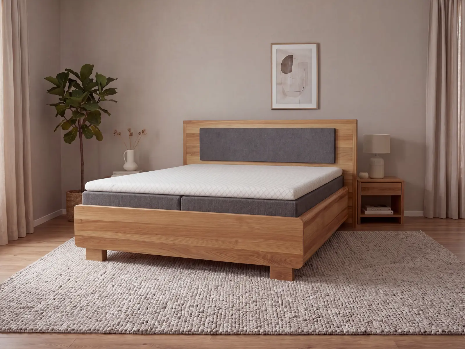 Boxspringbett Nature - Oslo Kombination – Bild 3