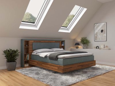 Boxspringbett Stockholm mit Bergen Umrandung