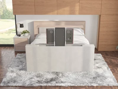 Boxspringbett Nature mit TV-Lift