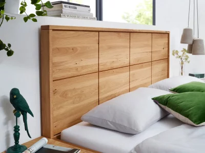 Massivholzbett Lugano aus Wildeiche