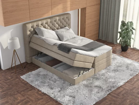 Boxspringbett St. Moritz mit Bettkasten