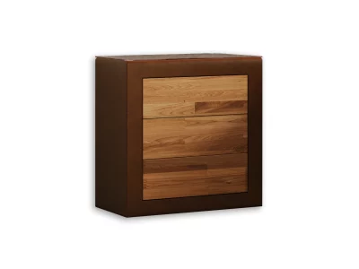 Nachttisch Quadro in Stoff & Holz