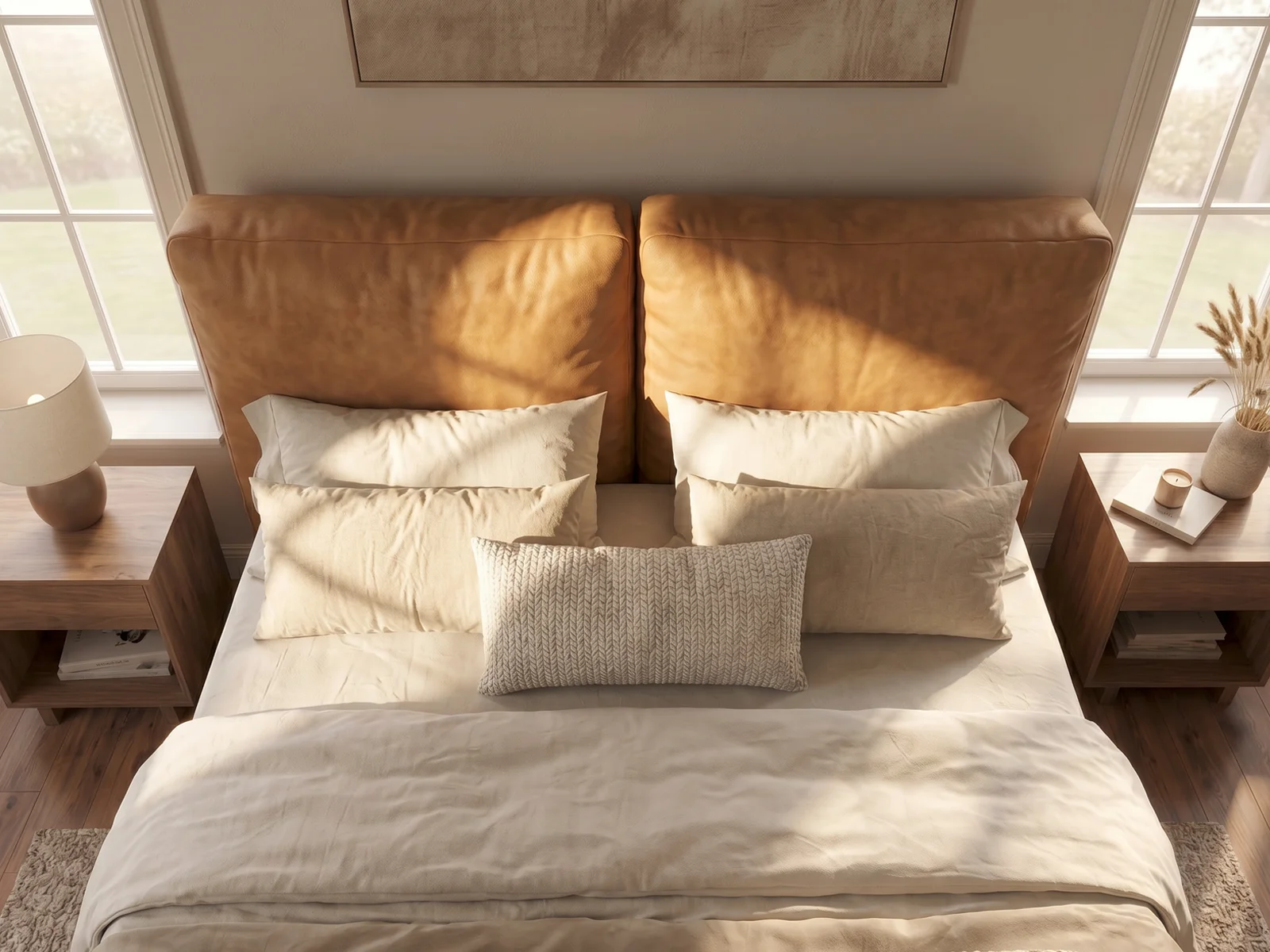 Echtleder Boxspringbett Bali – Bild 3