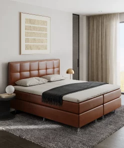 Echtleder Boxspringbett Nevada