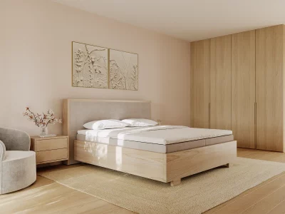 Massivholz Boxspringbett Oslo 2
