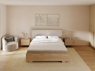 Massivholz Boxspringbett Oslo 2