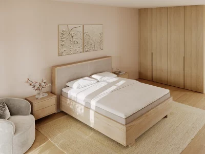 Massivholz Boxspringbett Oslo 2