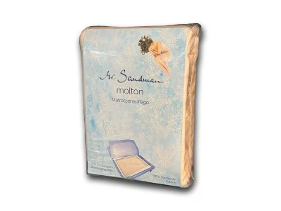 Molton Matratzenauflage mit Eckgummi