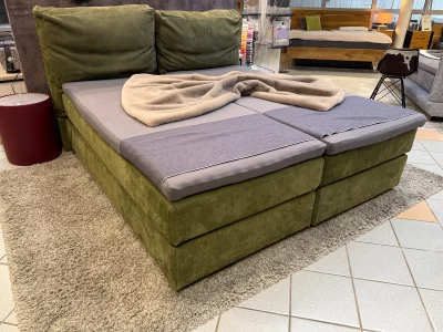 Abverkauf Echtleder Boxspringbett Bali