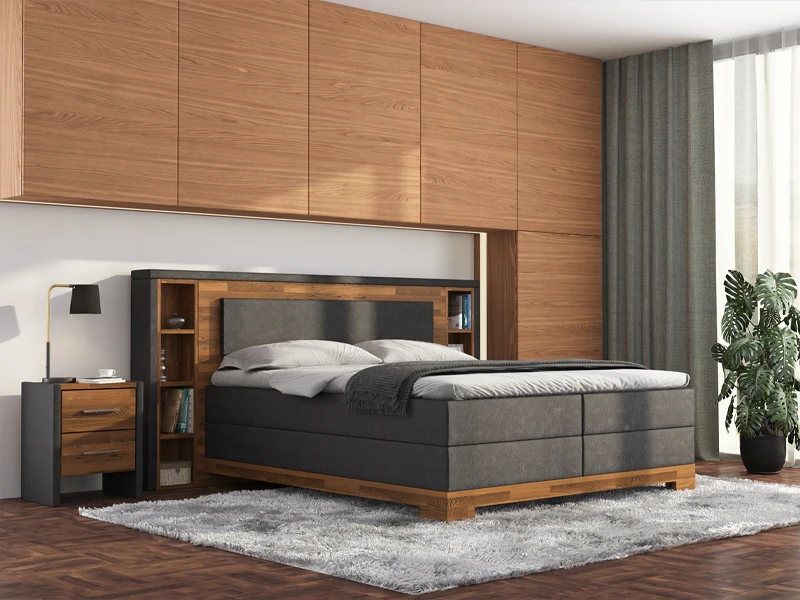 Boxspringbetten aus Holz