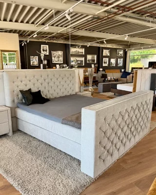 Hochwertiges Boxspringbett in der BELANDO Ausstellung in Erkelenz
